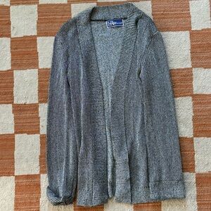 Silver Ribbed Women's cardigan